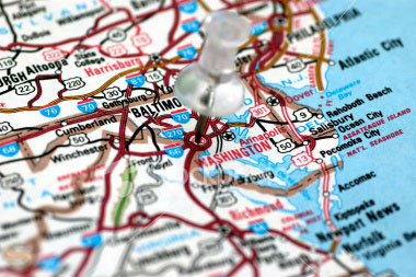 map of Washington, DC